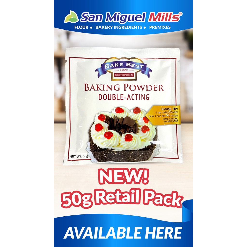 BAKING POWDER TINGI / SAN MIGUEL BAKE BEST DOUBLEACTING BAKING POWDER 50g Shopee Philippines