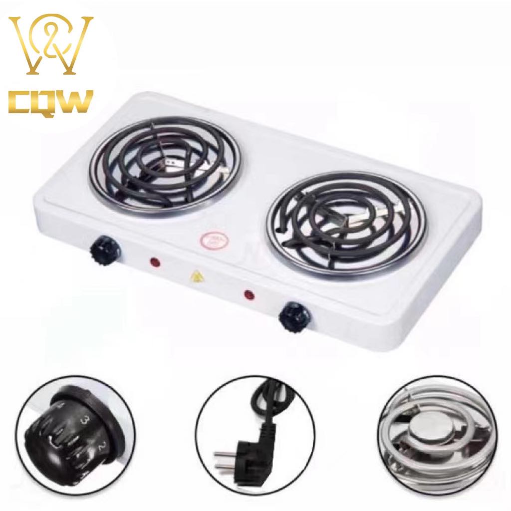 CQW.NO1 2000w Electric Double Burner Hot Plate Heating Cooking Stove