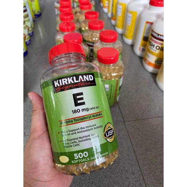 Kirkland signature vitamin E ( 400lU),500 softgels heart healthy lmmune