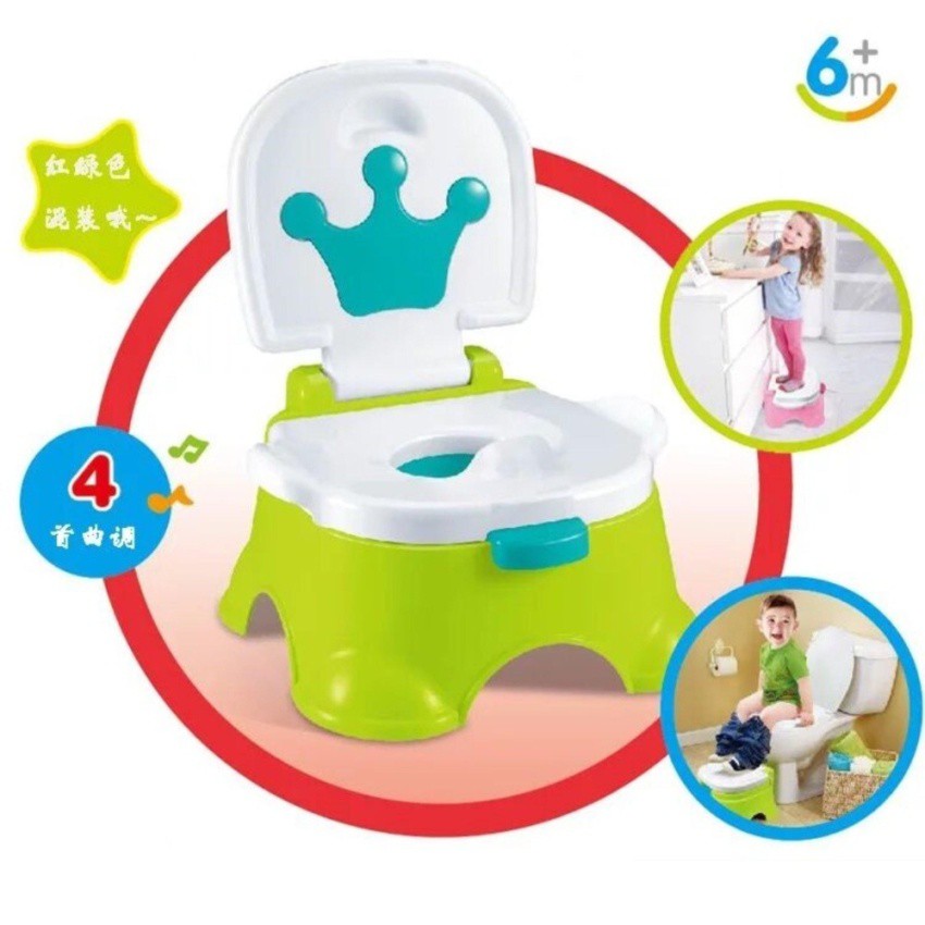 Royal Crown Stepstool Musical Potty Trainer (Green) Shopee Philippines