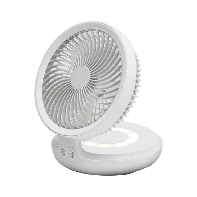Circular USB Desktop Foldable Fan 90 Degree Rotation 4 Tuning Speed