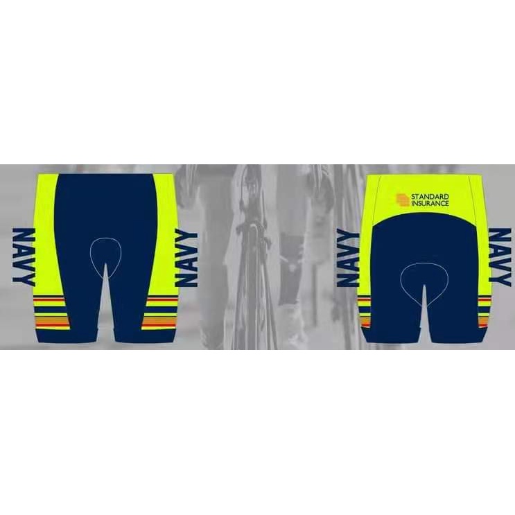 Powerband Cycling Jersey Pineapple Fabric Navy Set for Men Women Power Band Bike Jersey