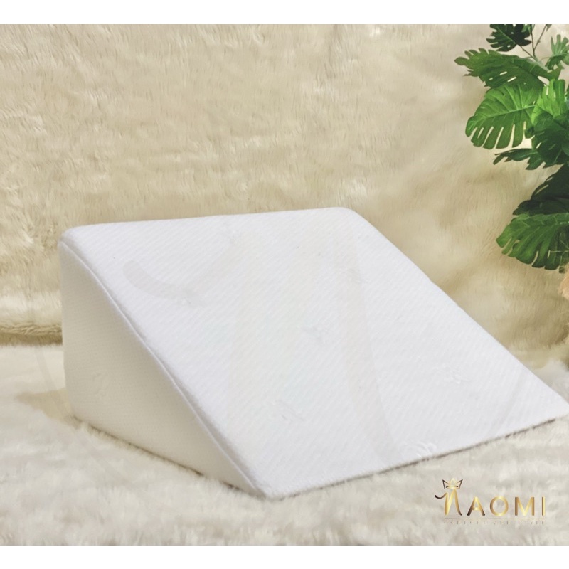 Big Wedge Pillow w/PillowCase Acid Reflux/Leg Elevation/Back Headrest