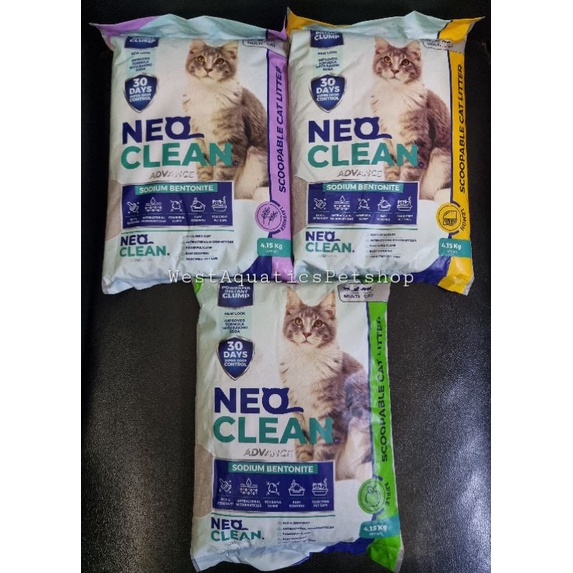 Neo Clean Advance Sodium Bentonite Cat Litter Sand 4.15kg (5L) Shopee