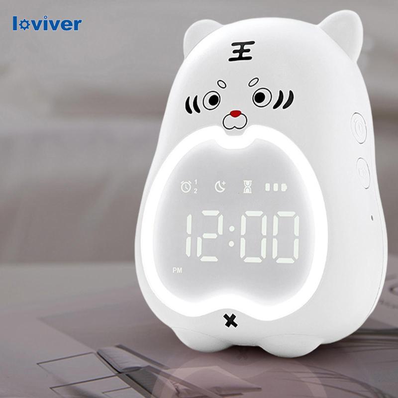 Loviver LED Alarm Clock Sleep Training Bedside Nap Wake up Timer for