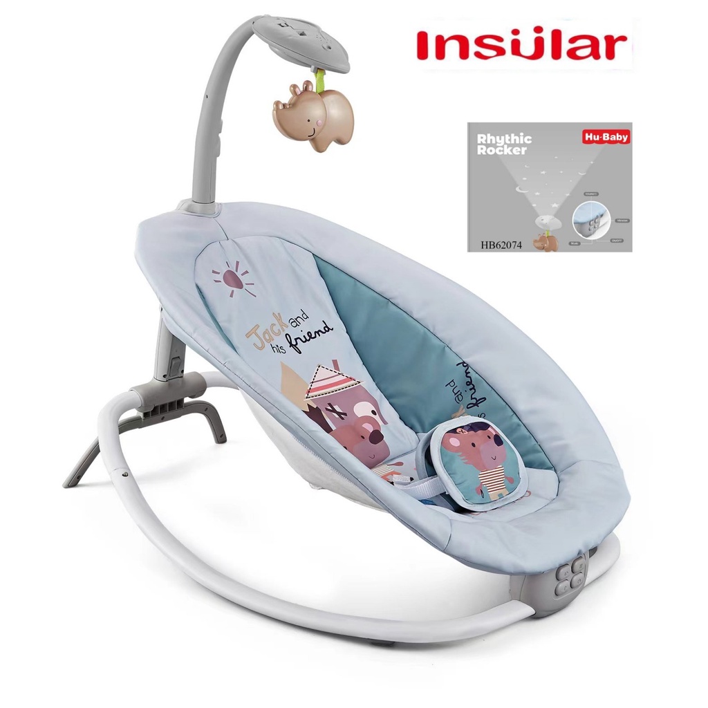 Mambo Foldable Reclinable Baby Rocker Newborn to Toddler with Sounds