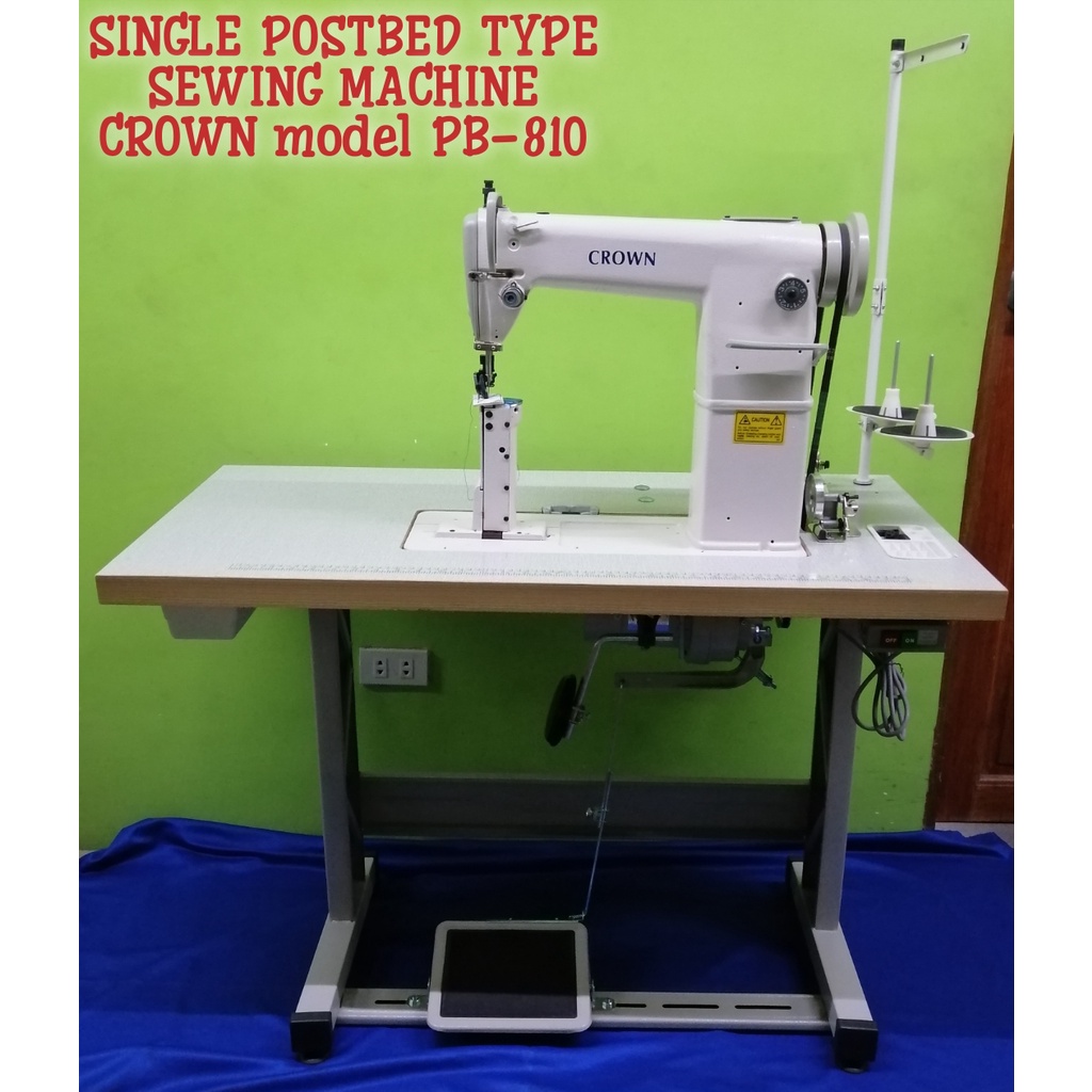 MACHINE/CROWN MODEL PB810 SINGLE NEEDLE POSTBED TYPE SEWING MACHINE