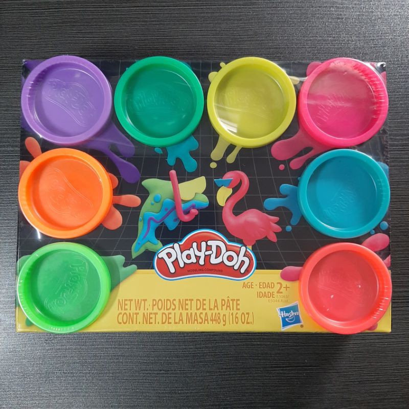 PlayDoh Neon Set of 8 colors 16 oz Shopee Philippines