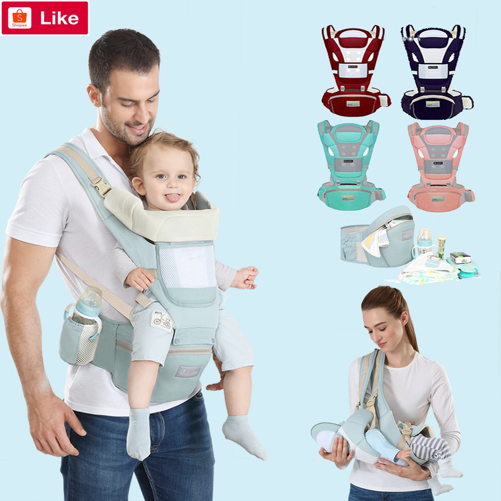 Baby Carrier Infant Comfortable Breathable Multifunctional Storage