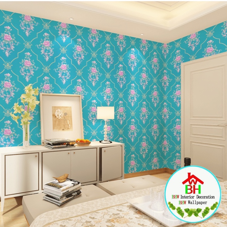 BHW Wallpaper Self Adhesive Elegant Design PVC Waterproof Wallpaper