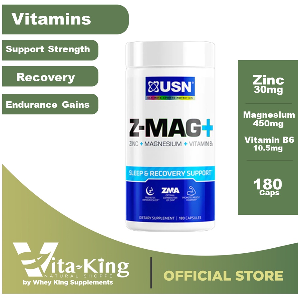 USN ZMAG + 180caps, Zinc + Magnesium, Vitamin B6. ZMA, Performance
