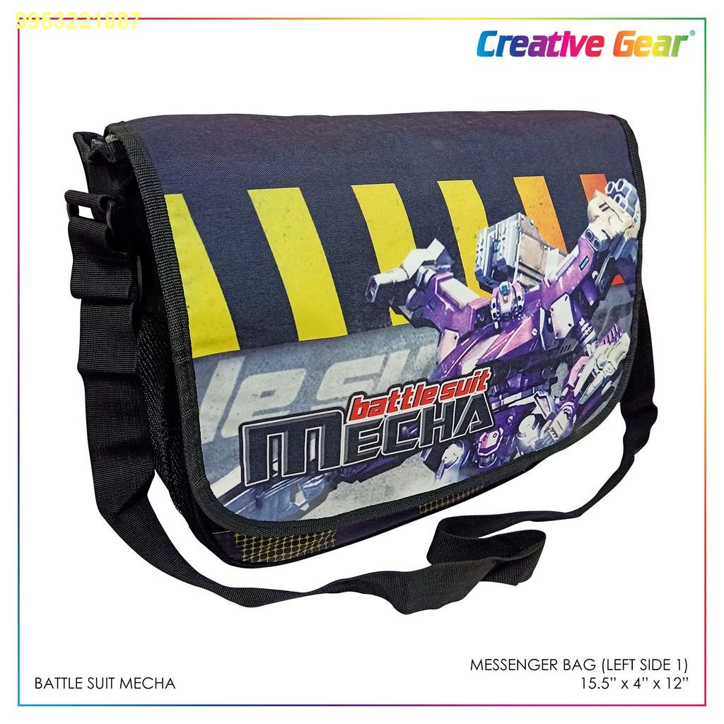 IOS11.8 Crossbody Shoulder Messenger School Bag "Battlesuit Mecha