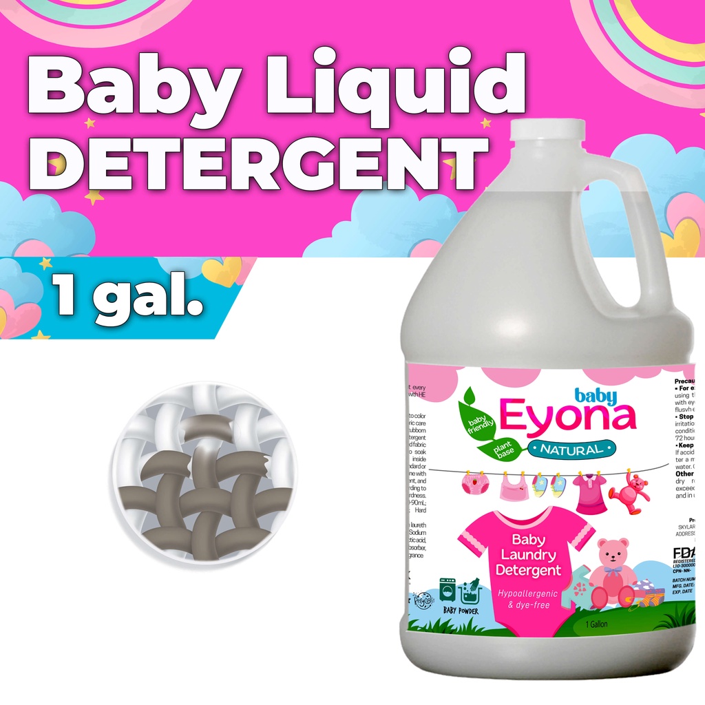 Eyona Baby Laundry Detergent Liquid, Hypoallergenic, Dyefree, Paraben