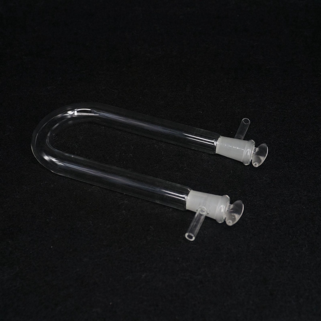 15x150mm Drying Glass Tube Adapter U shape With Stopper and Side Arm