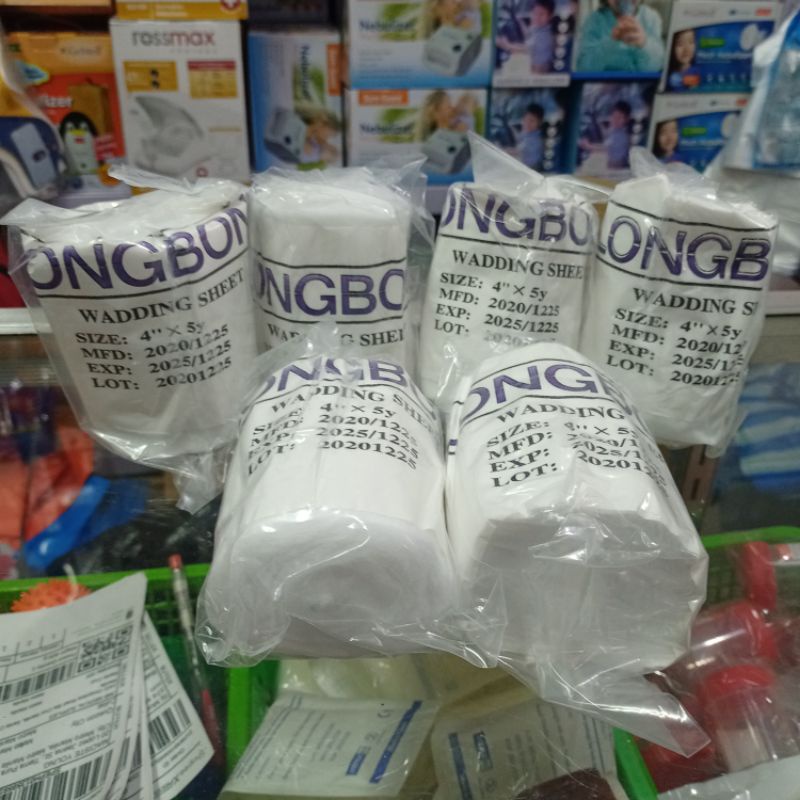 Wadding Sheet 4" x 5y Cotton Padding Medical Wadding Sheet LONGBONE