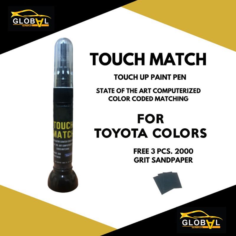 50 OFF VOUCHER】TOUCH MATCH FOR TOYOTA Touch Up Paint Pen Scratch Remover Concealer Pen Shopee