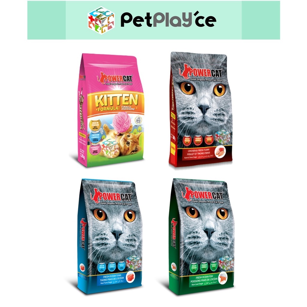 Power Cat for Cat 8kg Kitten 7kg Food Dry PowerCat Big Bag Shopee