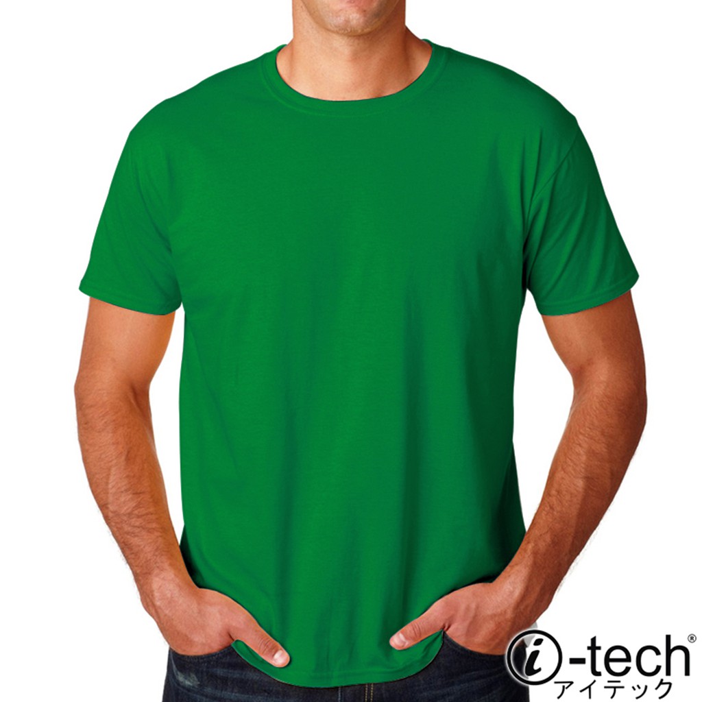 iTech Polycotton Round Neck TShirt (Emerald Green) Shopee Philippines