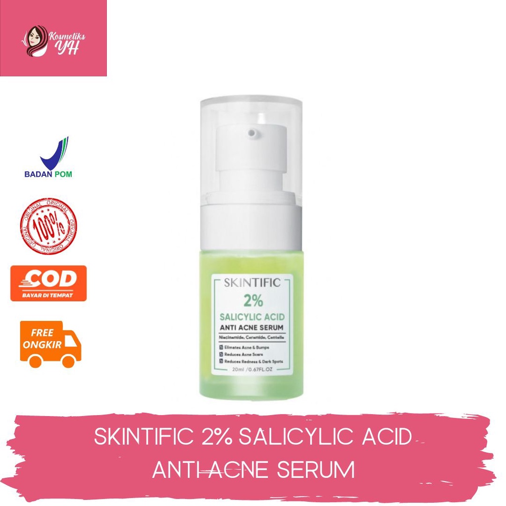 Skintific ANTI ACNE SERUM ACNE SPOT TREATMENT FACIAL GEL WITH 2