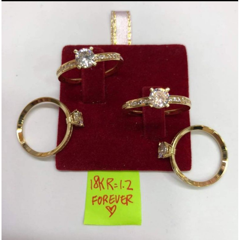 18K Saudi Gold Engagement Ring Shopee Philippines