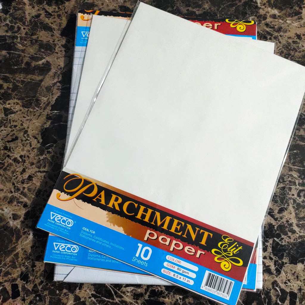 Parchment Paper (Veco by 2s) (Vision by 1 pack), 80 GSM Short, A4