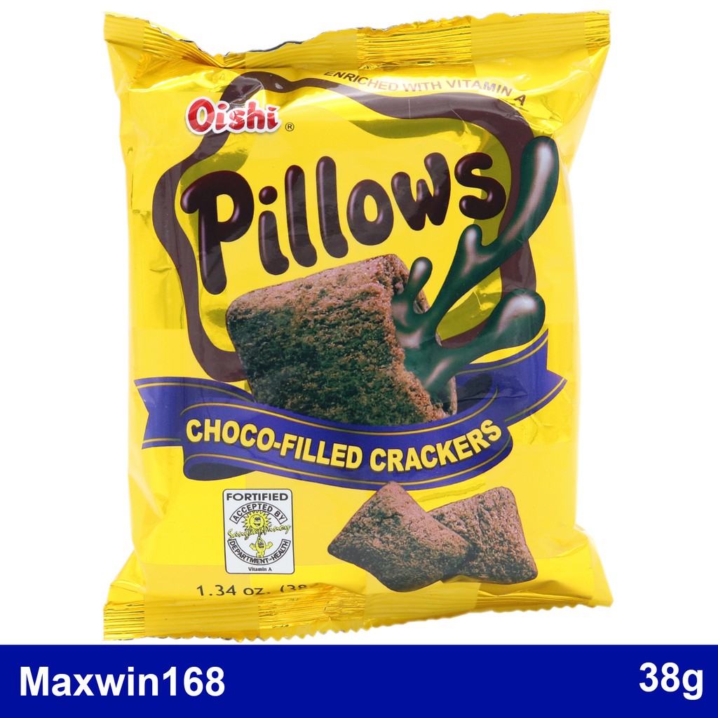 Oishi Pillows ChocoFilled Crackers 38g Shopee Philippines