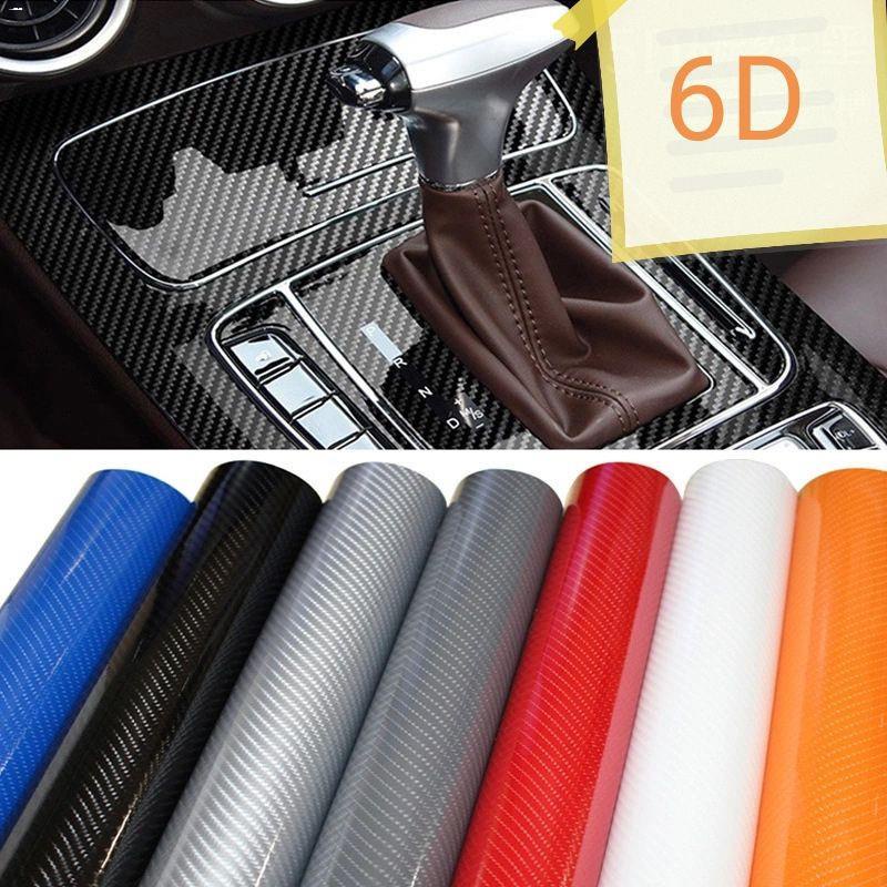 Car stickers6D Waterproof Carbon Fiber Vinyl Car Wrap Sheet Roll Film