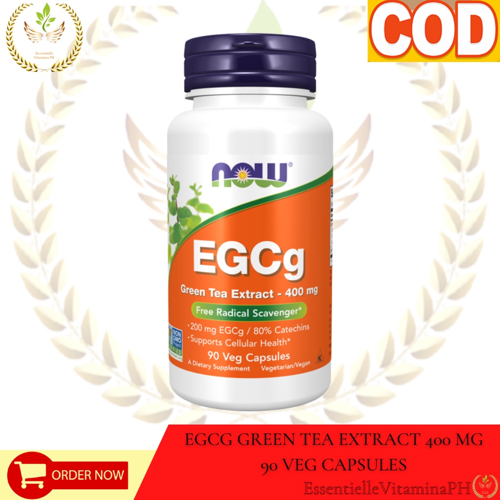 Now Foods, EGCg Green Tea Extract 400 mg 90 Veg Capsules Free Radical