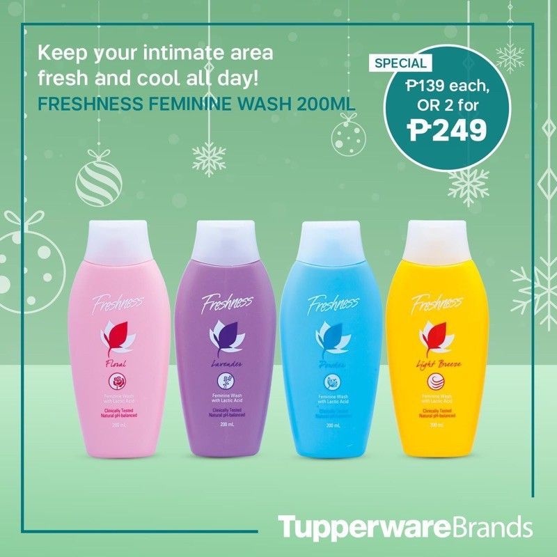 Freshness Feminine Wash with Lactic Acid pH Balance 200ml Shopee