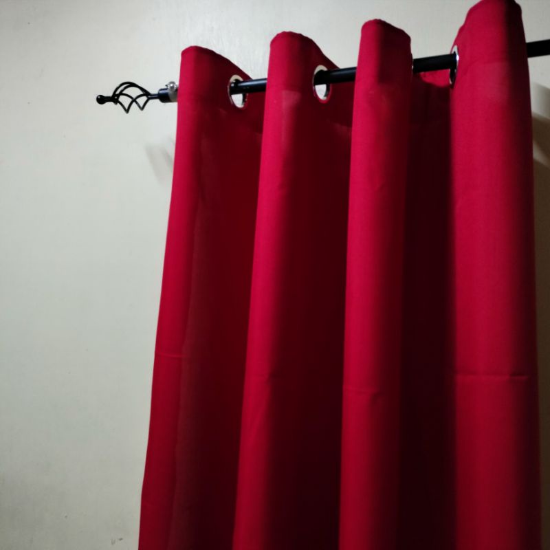Ring Curtain Plain 5.6ft to 9ft. Shopee Philippines