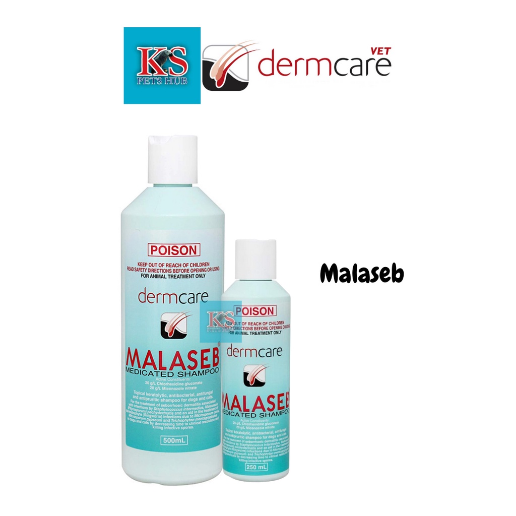 Dermcare Malaseb Medicated Shampoo 250ml / 500ml For Cats Dogs Shopee