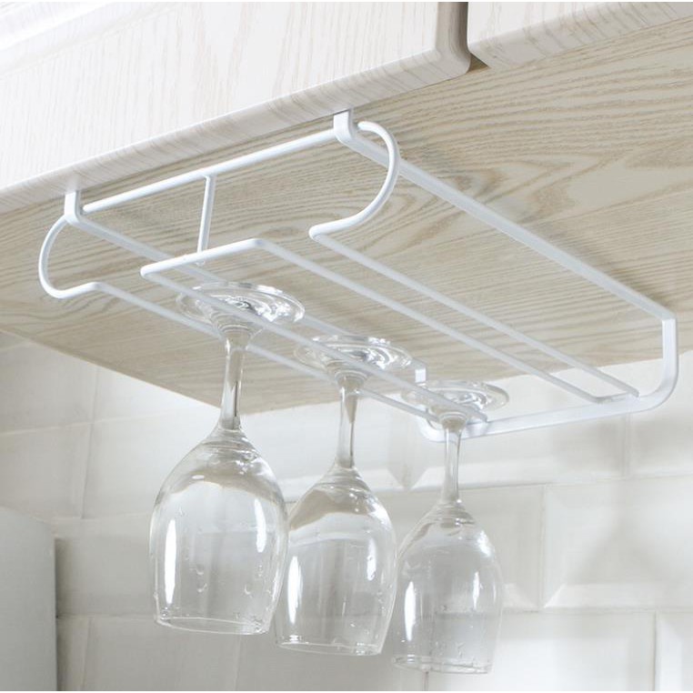 1PCS Wine Glass Rack Hanging Wine Cup Holder Bar Goblet Stemware Storage Racks Shelf Hanger Iron