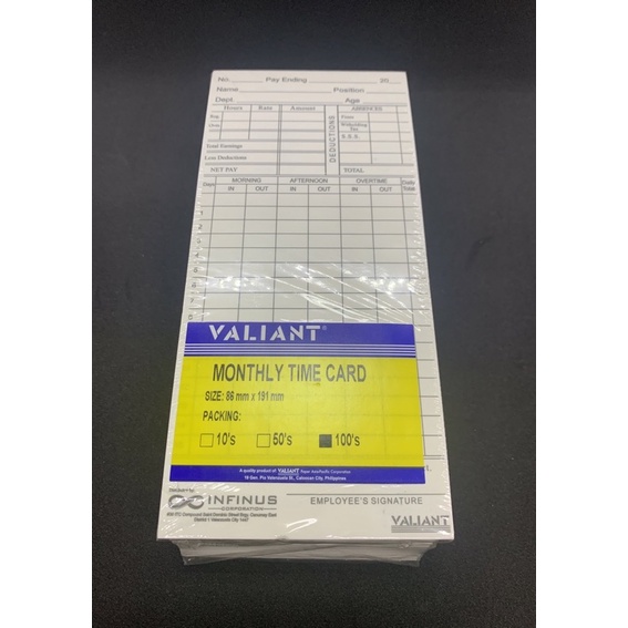 Bundy Clock Time Card Shopee Philippines