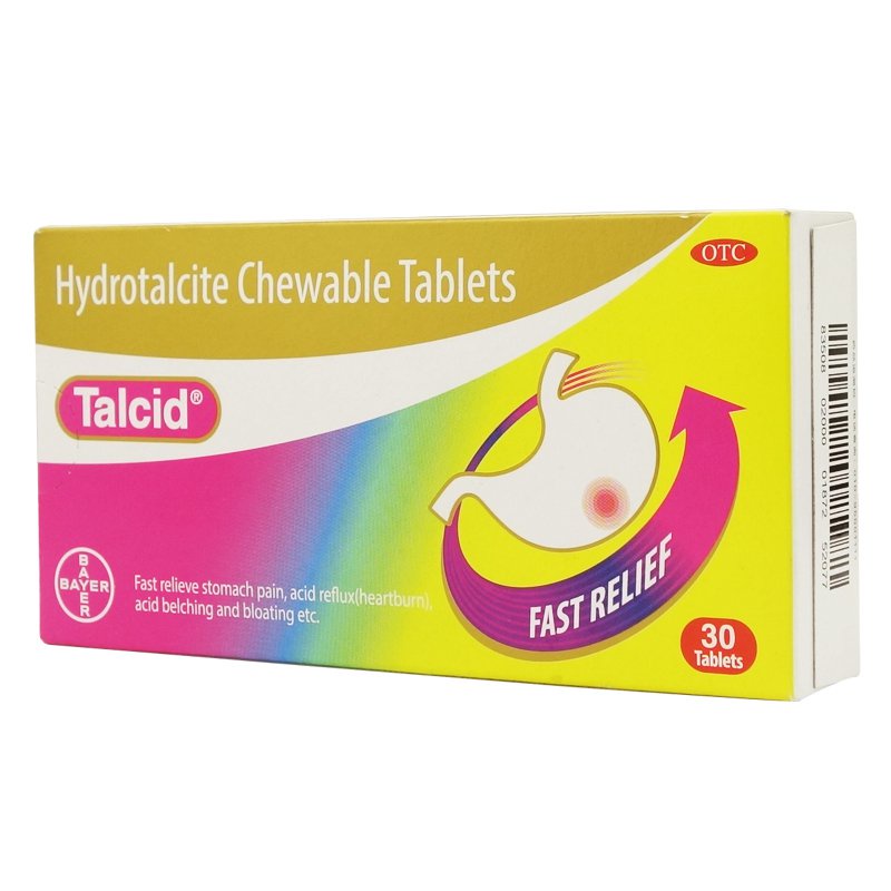 Talcid Magnesium Carbonate Tablets30Piece Chronic Gastritis Stomach