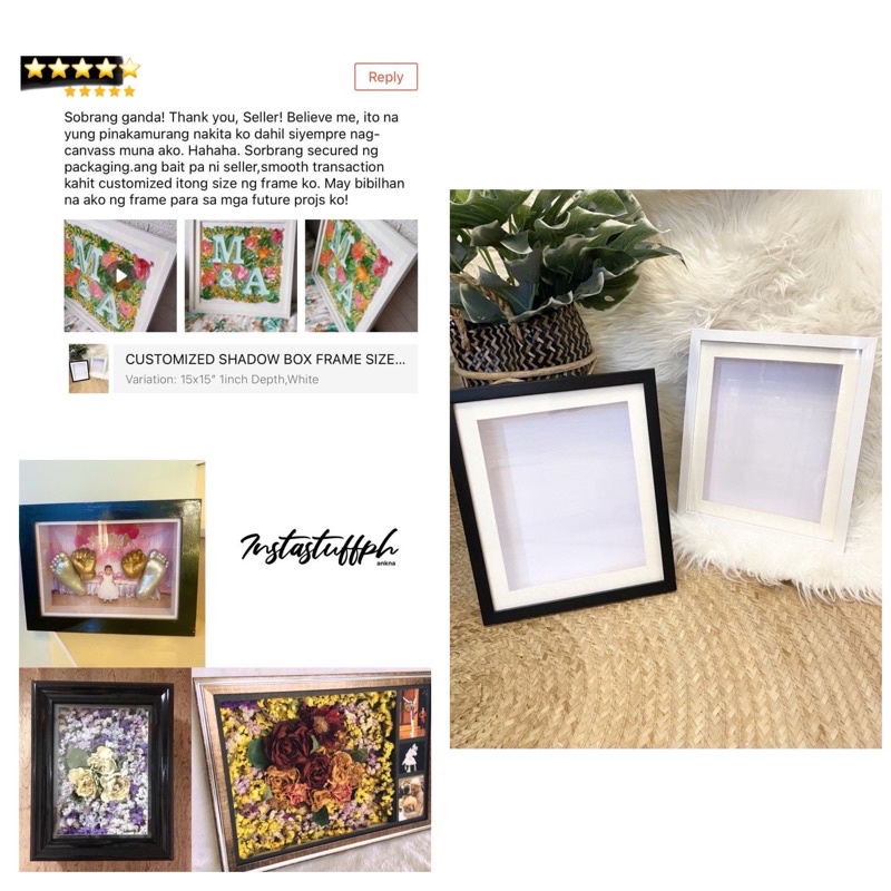 CUSTOMIZED SHADOW BOX BIG FRAME SIZE AND DEPTH / PLEASE CONTACT THE SELLER ) Shopee Philippines
