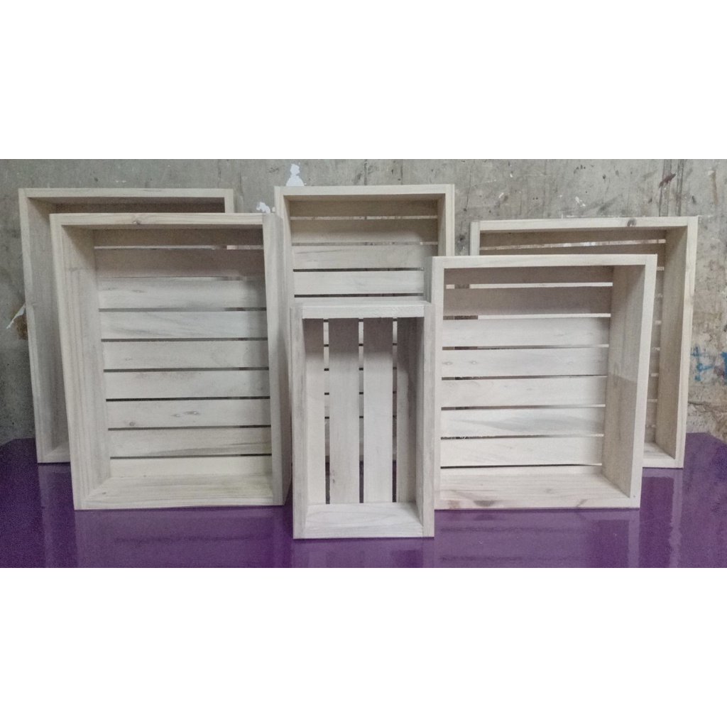 Rectangular Wooden Crates 10x6x3 Shopee Philippines