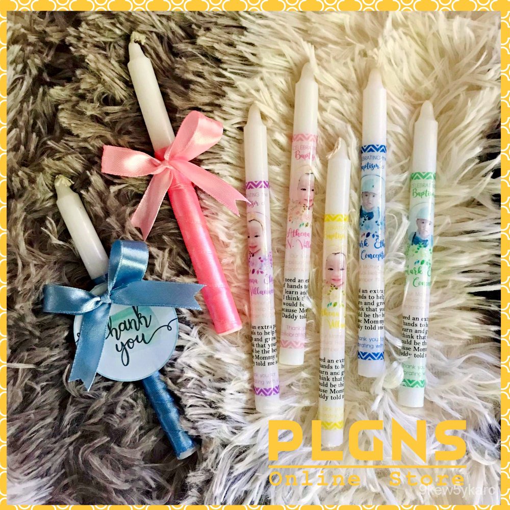 Baptismal Baptism Candles Christening Candle Shopee Philippines