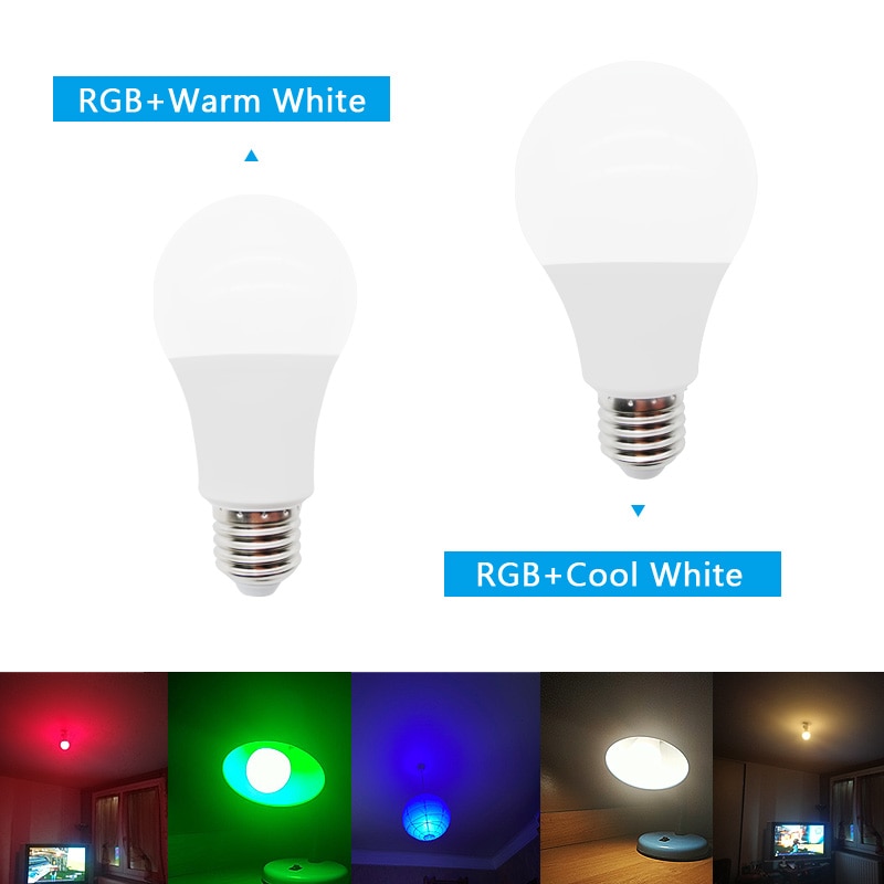 Adiodo LED Bulb E27 Magic RGB +White/Warm White LED Change Color Night