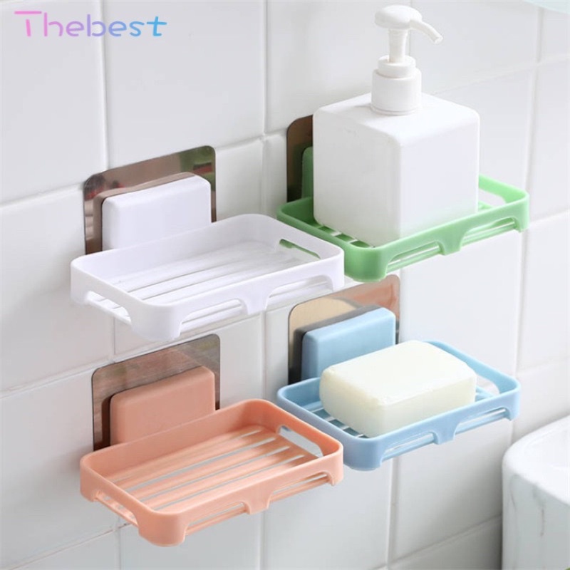 Thebest Simple Installation Seamless Paste Bathroom Soaps Box Wall