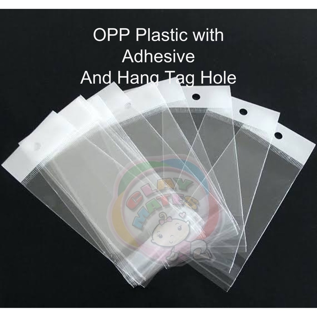OPP Plastic with Adhesive and Hang Tag Hole Shopee Philippines