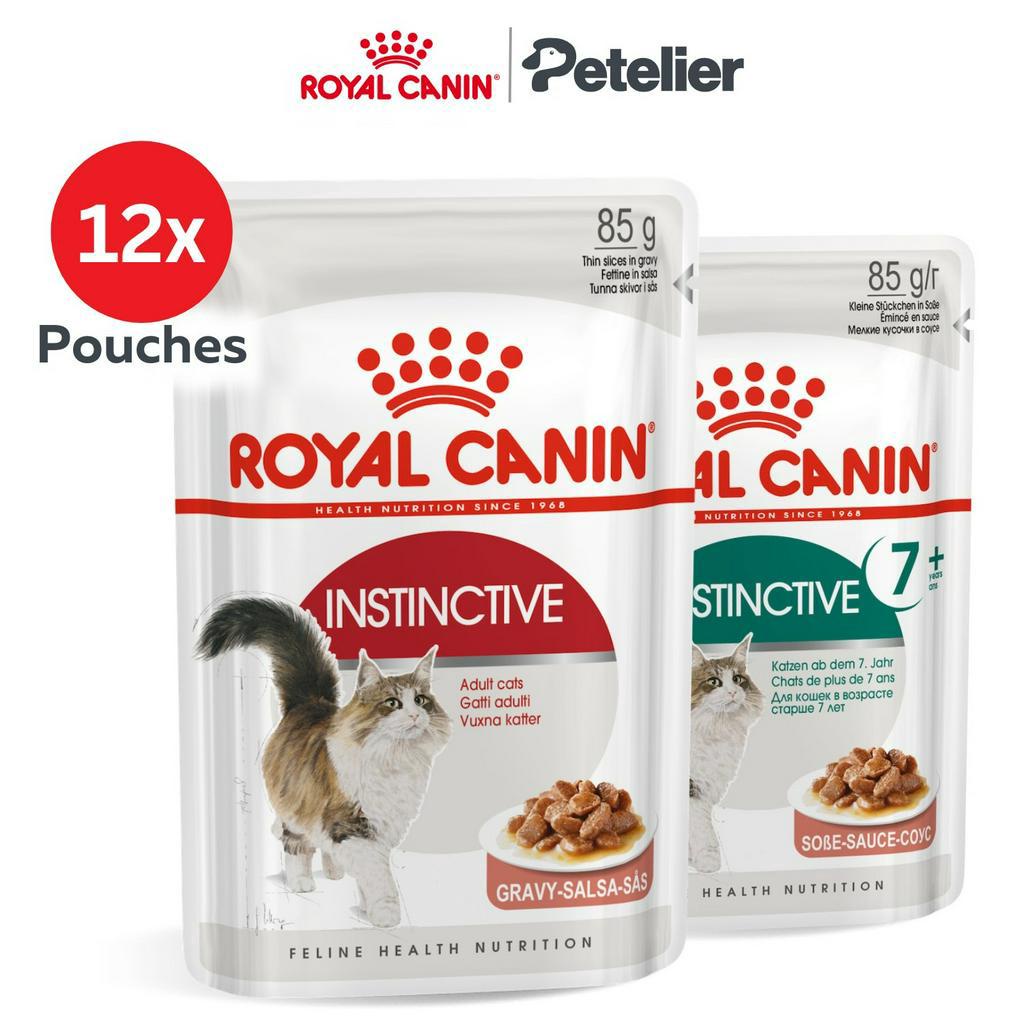 Royal Canin Instinctive/Instinctive 7+ Wet Cat Food 85g 12 Pouches