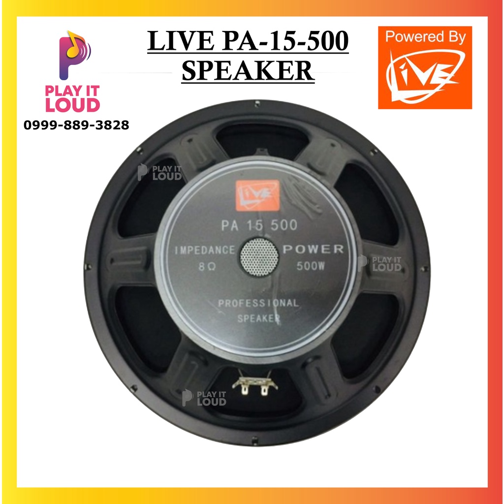 LIVE PA15500 15" INSTRUMENTAL SPEAKER 500 Watts (2022) Shopee