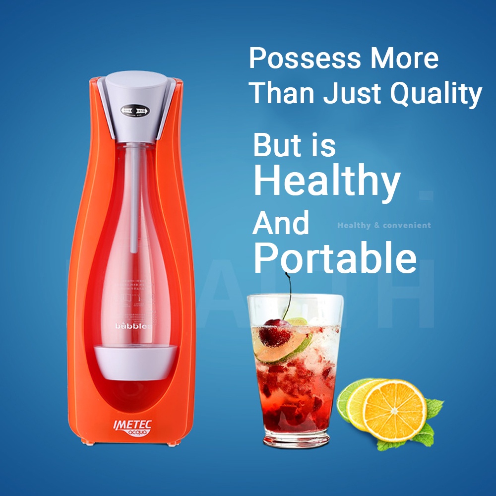 IMETEC Soda Water Machine Homemade Soda Carbonated Coke Machine