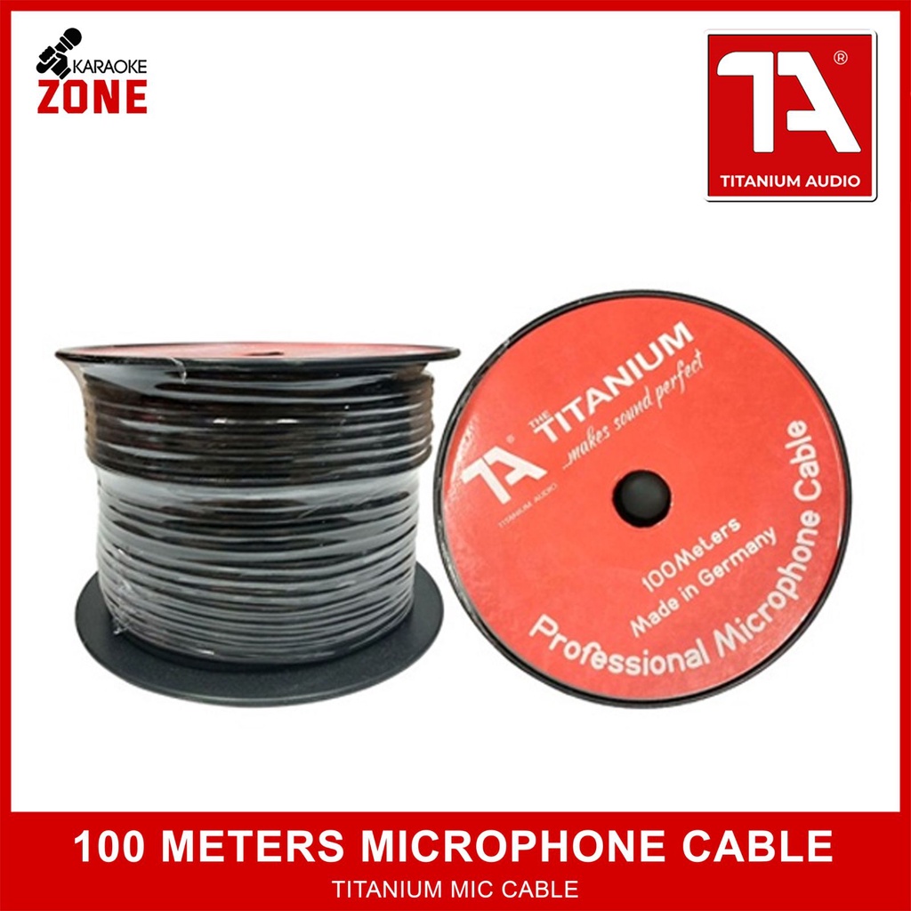 Microphone Wire / Titanium 100m Heavy Duty Microphone Cable / Ta Mic