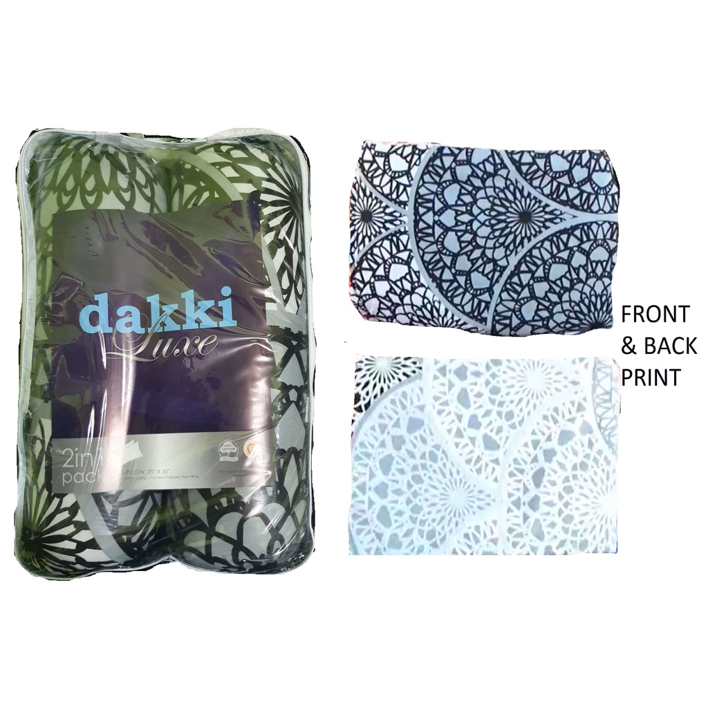 DAKKI LUXE 2 IN 1 KING SIZE PILLOWS (GENERIC DESIGNS) Shopee Philippines