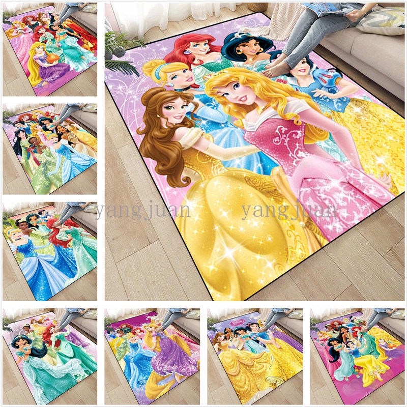 Disney Fairy Tale Princess Carpet Girl Bedroom Cartoon Anime Bedside