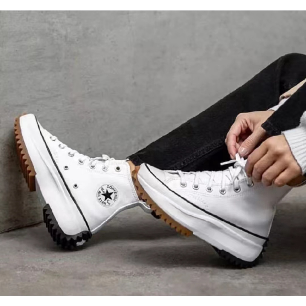 2colors Converse Run Star Hike 1970s High Top Canvas Shoes 166800c