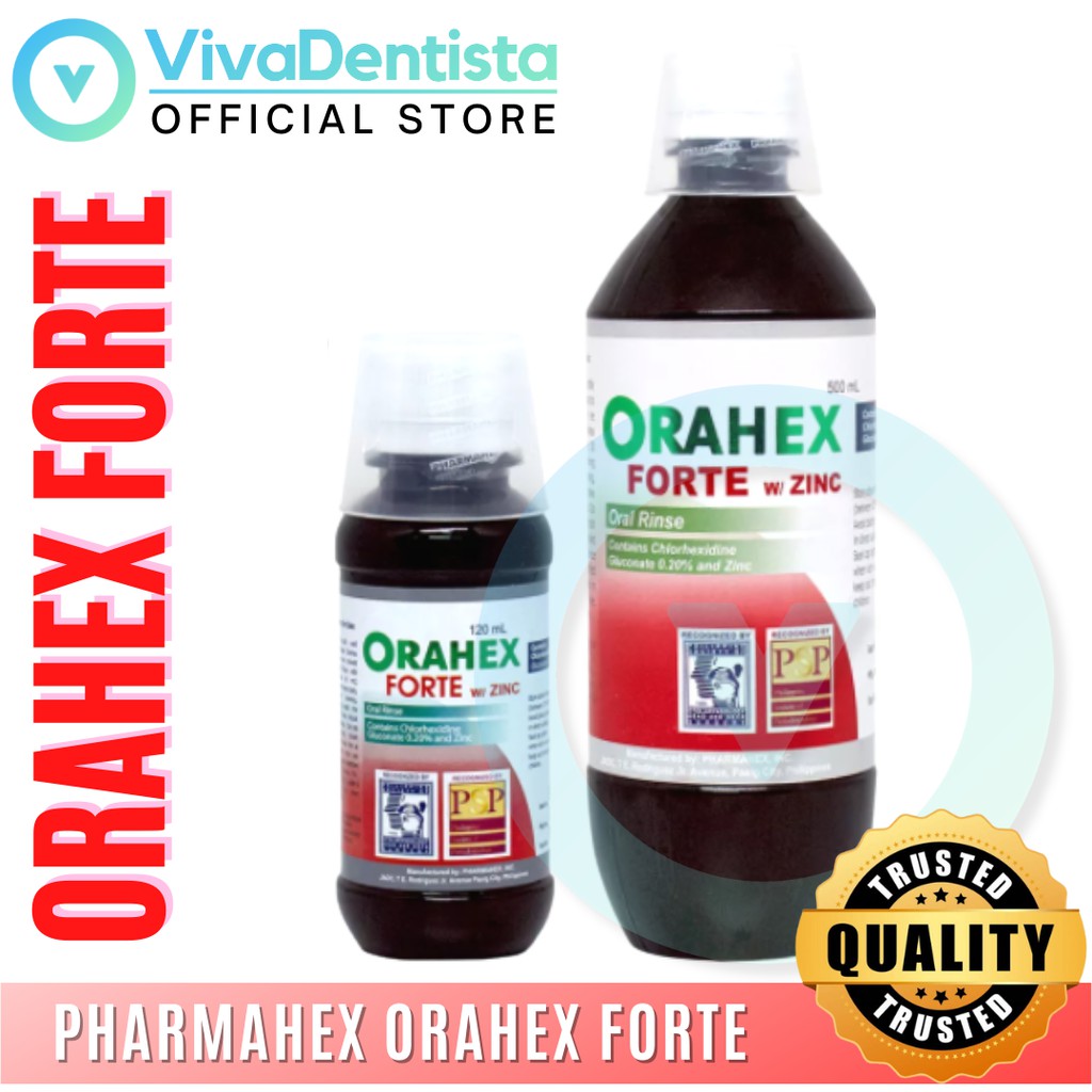 Orahex Forte with Zinc Oral Rinse, with Chlorhexidine Gluconate, most