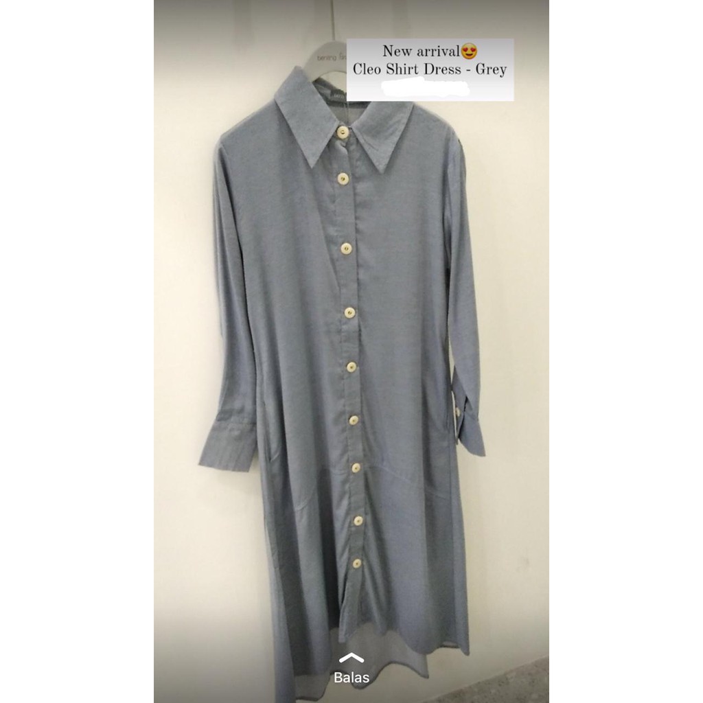 Cleo Shirt Dress by Needle Thread (buttonscarves) Shopee Philippines