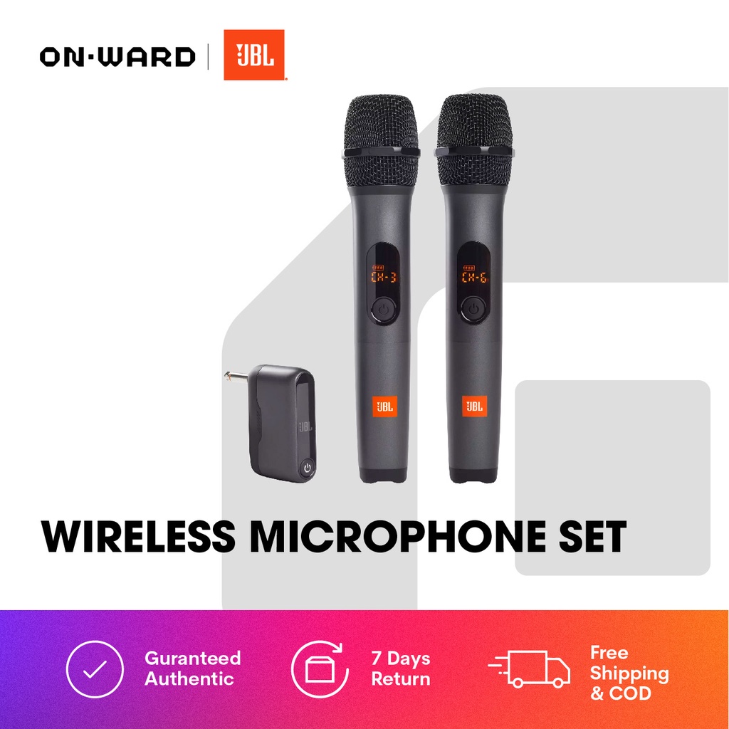 JBL Wireless Microphone Wireless two microphone system Shopee Philippines
